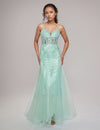 Prom Dresses Long Formal Prom Glitter Dress Mint