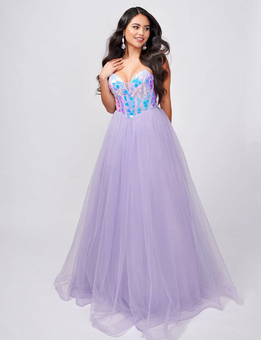 Prom Dresses Prom Long A Line Formal Lace Dress Lilac