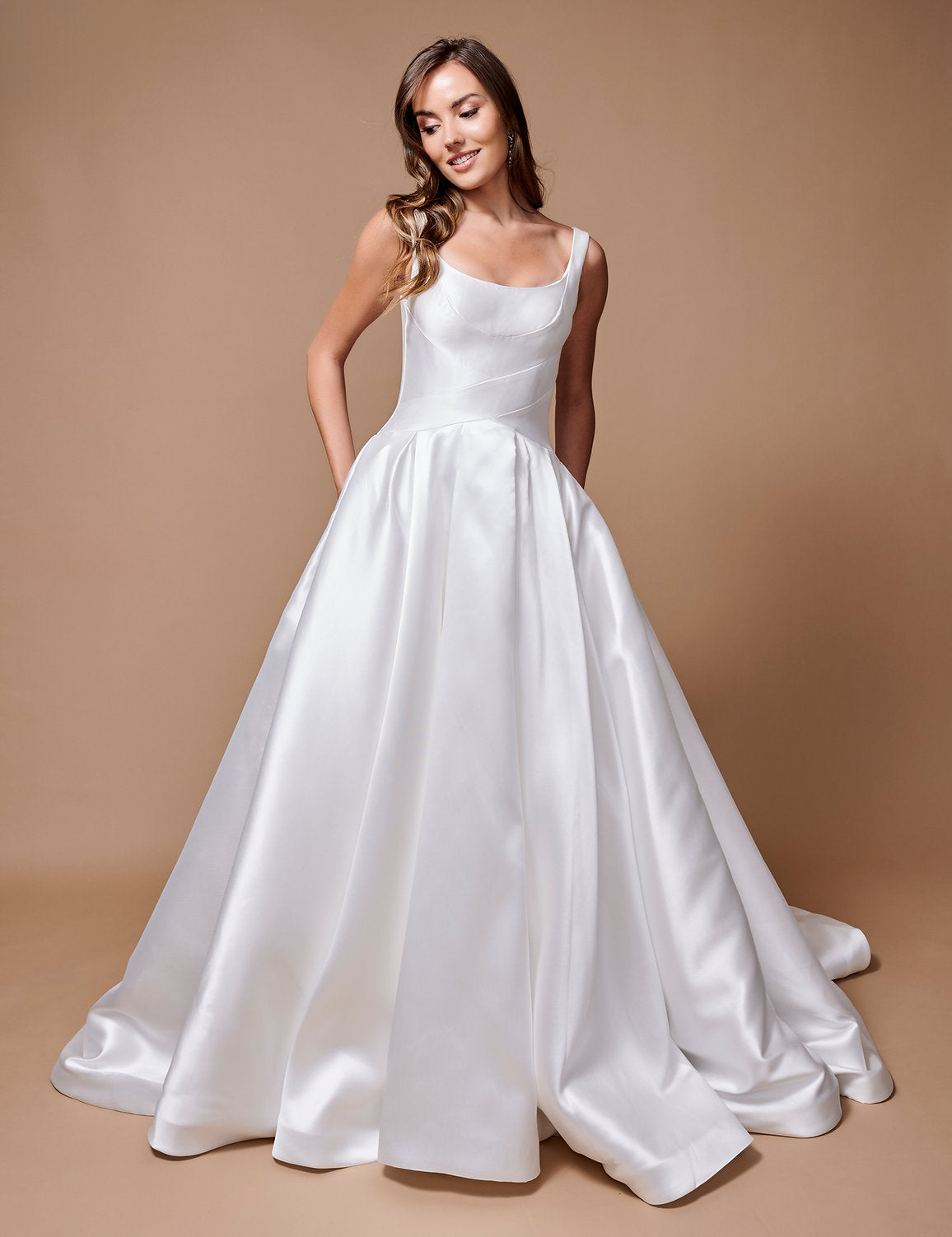 Wedding Dresses Long Wedding A Line Bridal Gown Dress Ivory
