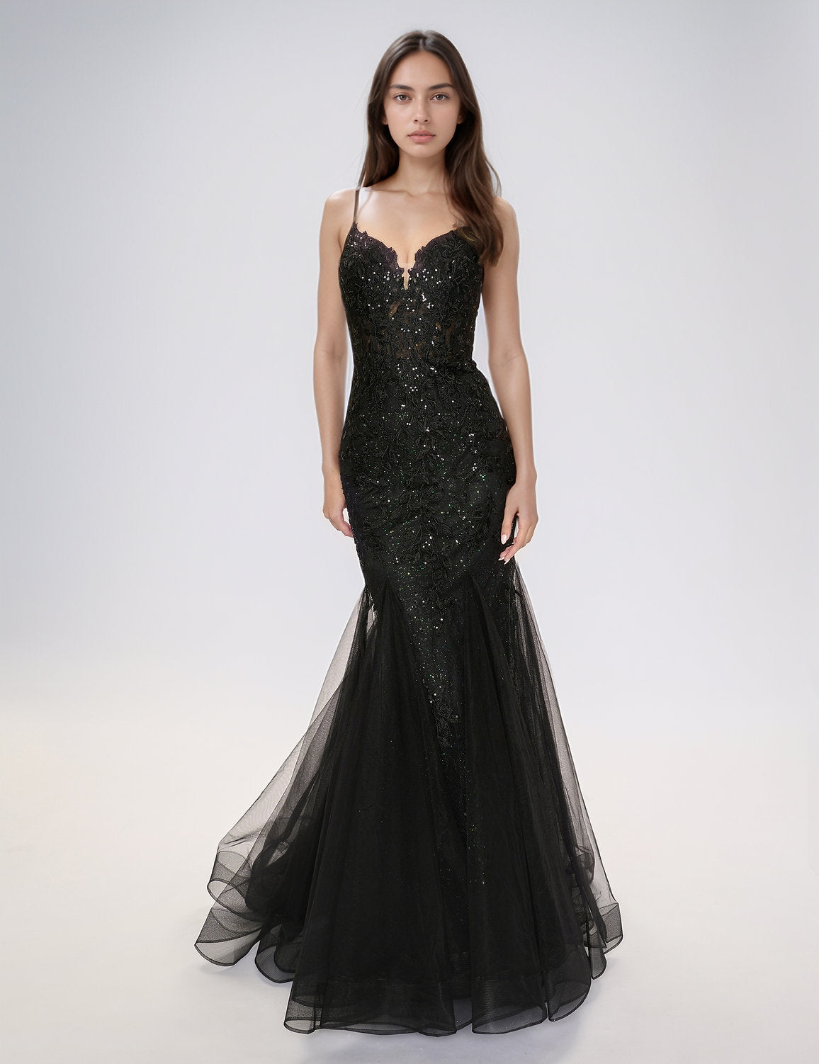 Prom Dresses Long Prom Formal Mermaid Dress Black