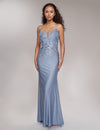 Prom Dresses Long Beaded Formal Prom Dress Steel Blue