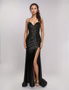 Prom Dresses Long Formal Slit Prom Dress Black