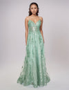 Prom Dresses A Line Long Formal Prom Glitter Dress Sage