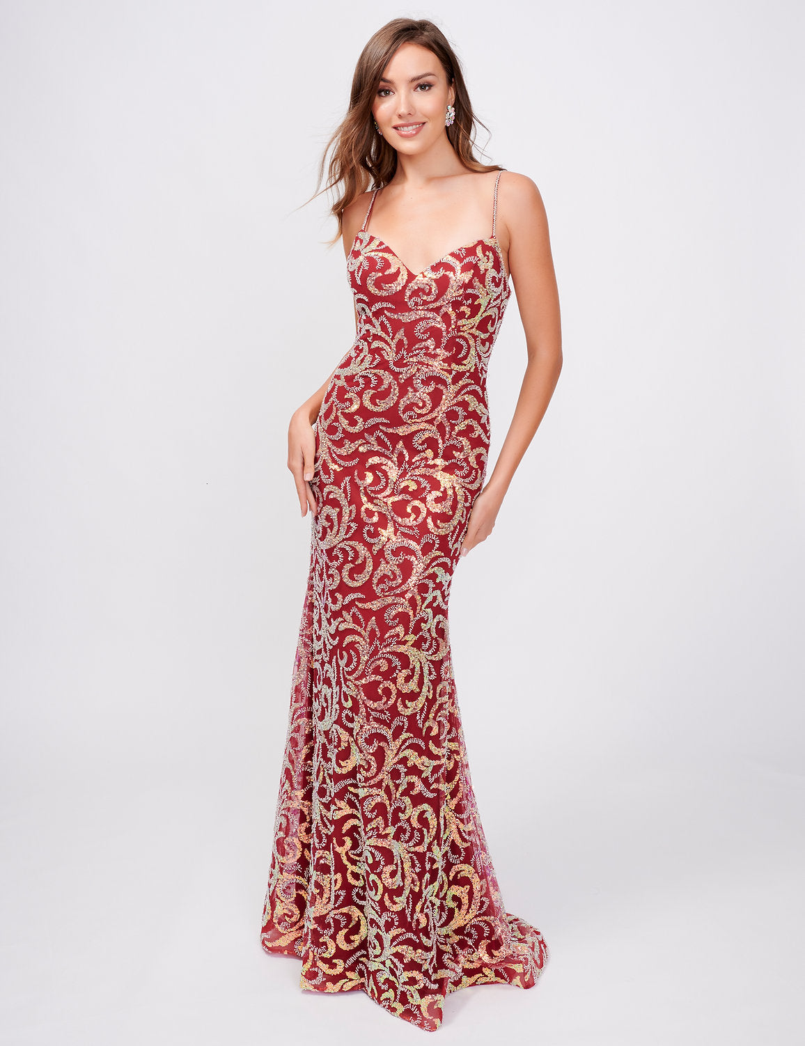 Prom Dresses Long Formal Prom Fitted Dress Red