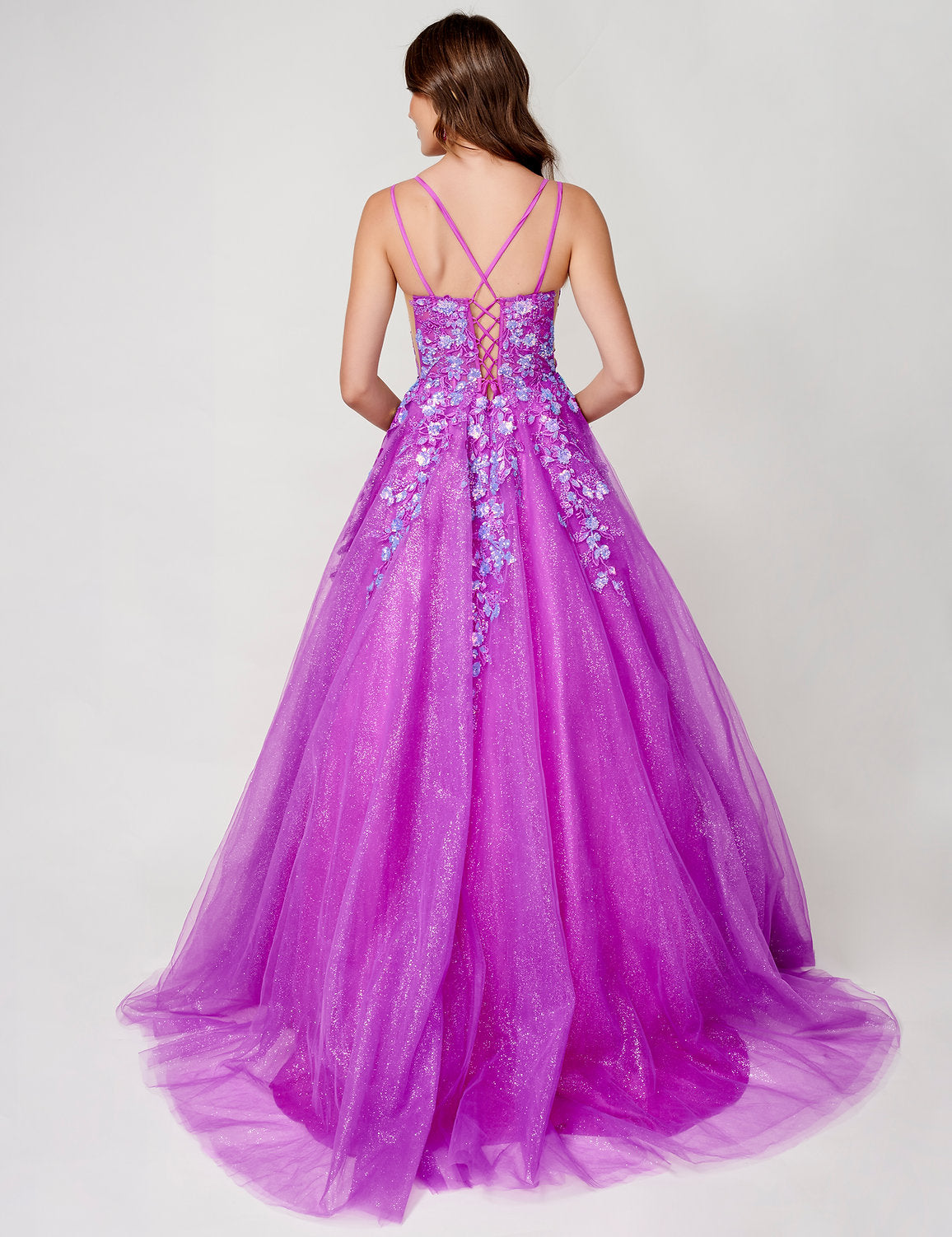 Prom Dresses A Line Long Sequin Prom Dress Purple
