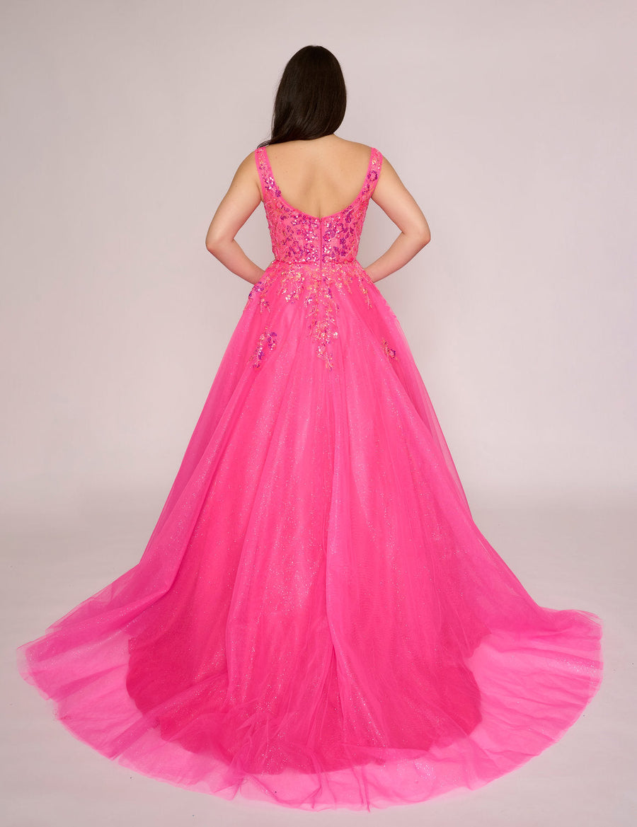 Prom Dresses Long Prom Glitter Formal Dress Fuchsia
