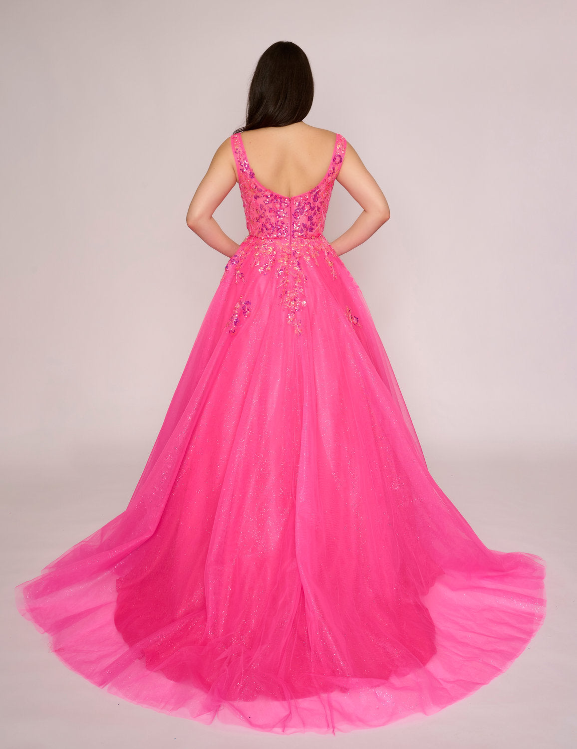 Prom Dresses Long Prom Glitter Formal Dress Fuchsia