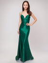 Prom Dresses Fitted Long Mermaid Formal Prom Dress Emerald