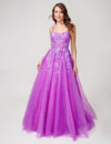 Prom Dresses A Line Long Sequin Prom Dress Purple