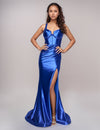 Prom Dresses Fitted Long Mermaid Formal Prom Dress Royal