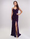 Prom Dresses Long Fitted Formal Sequin Prom Dress Purple