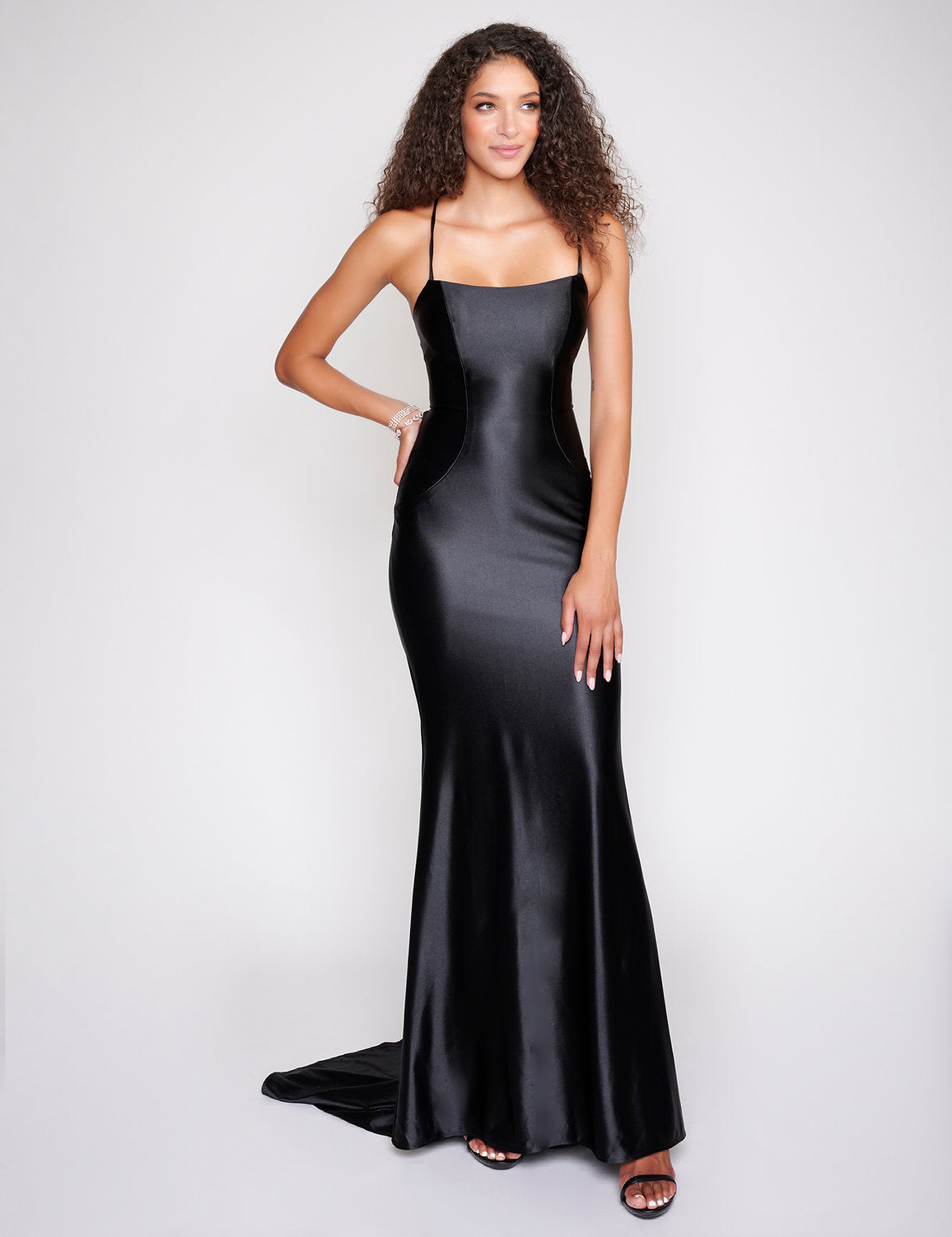 Prom Dresses Formal Long Fitted Prom Dress Black