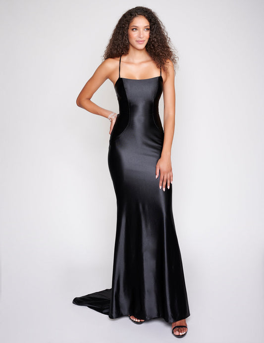 Prom Dresses Formal Long Fitted Prom Dress Black