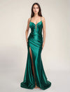 Prom Dresses Pleated Long Formal Prom Dress Green