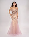 Prom Dresses A Line Long Formal Lace Prom Dress Rose Gold
