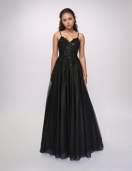 Prom Dresses Formal Long A Line Prom Dress Black