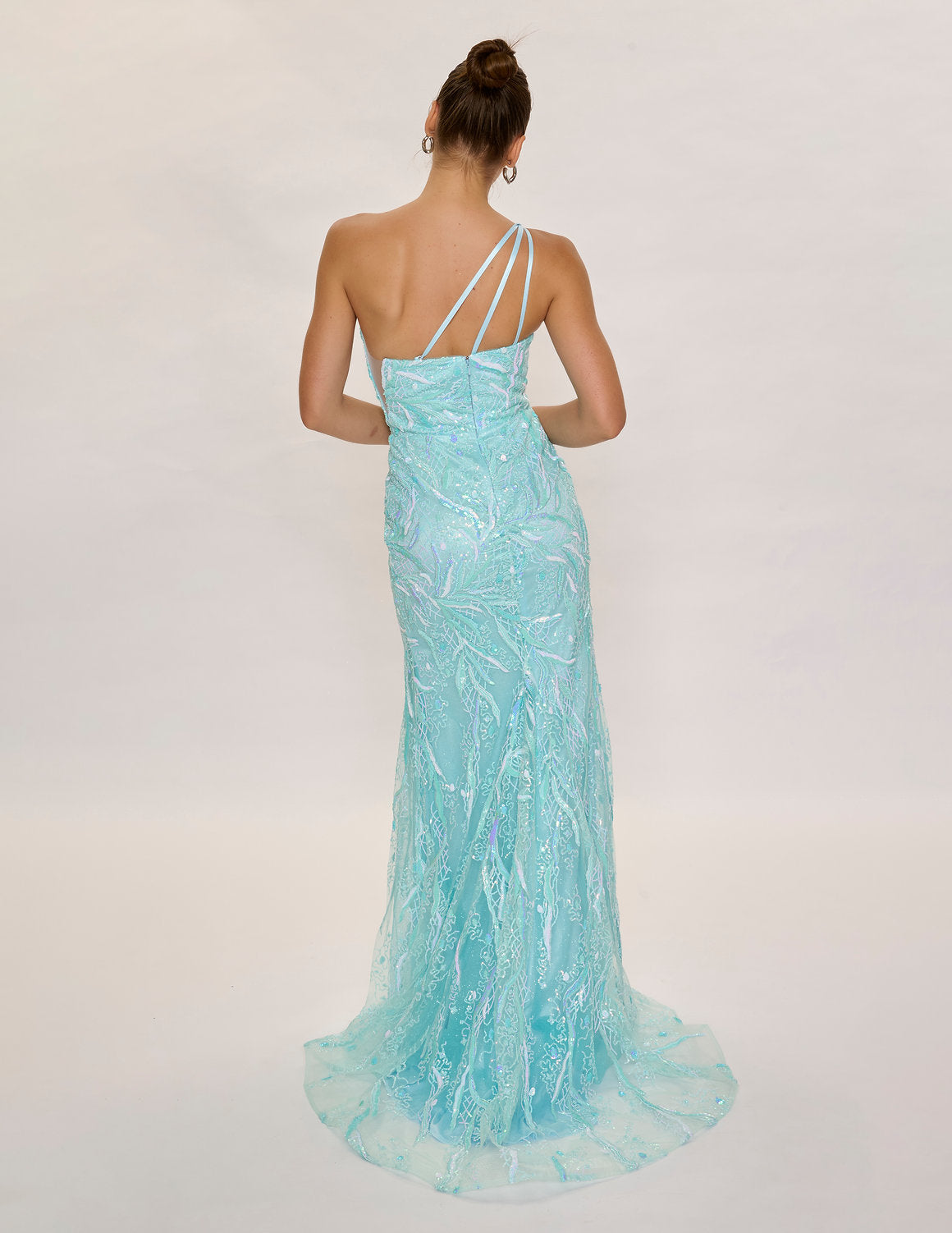 فستان نينا كاناسي 6629 الرسمي ذو الشق الطويل لحفلات التخرج