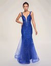 Prom Dresses Long Formal Prom Glitter Lace Dress Royal