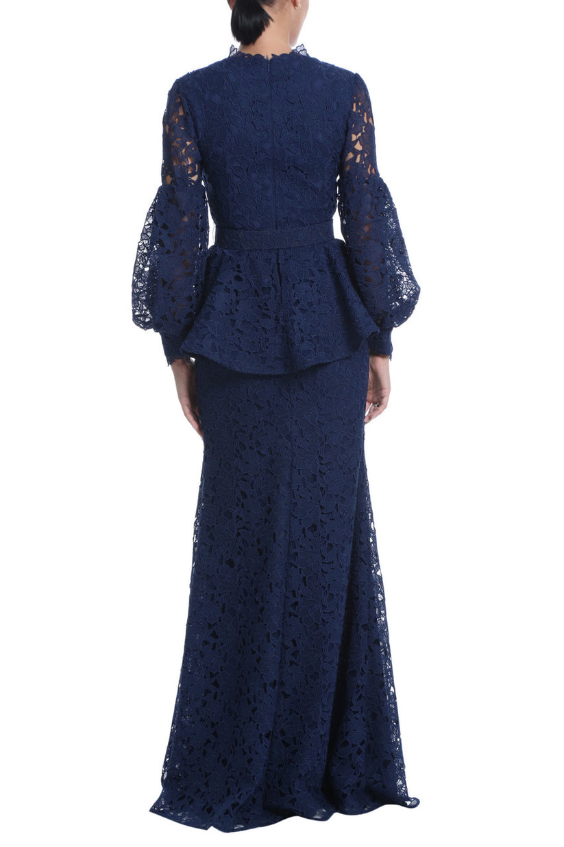 Formal Dresses Formal Long Sleeve Lace Dress Midnight