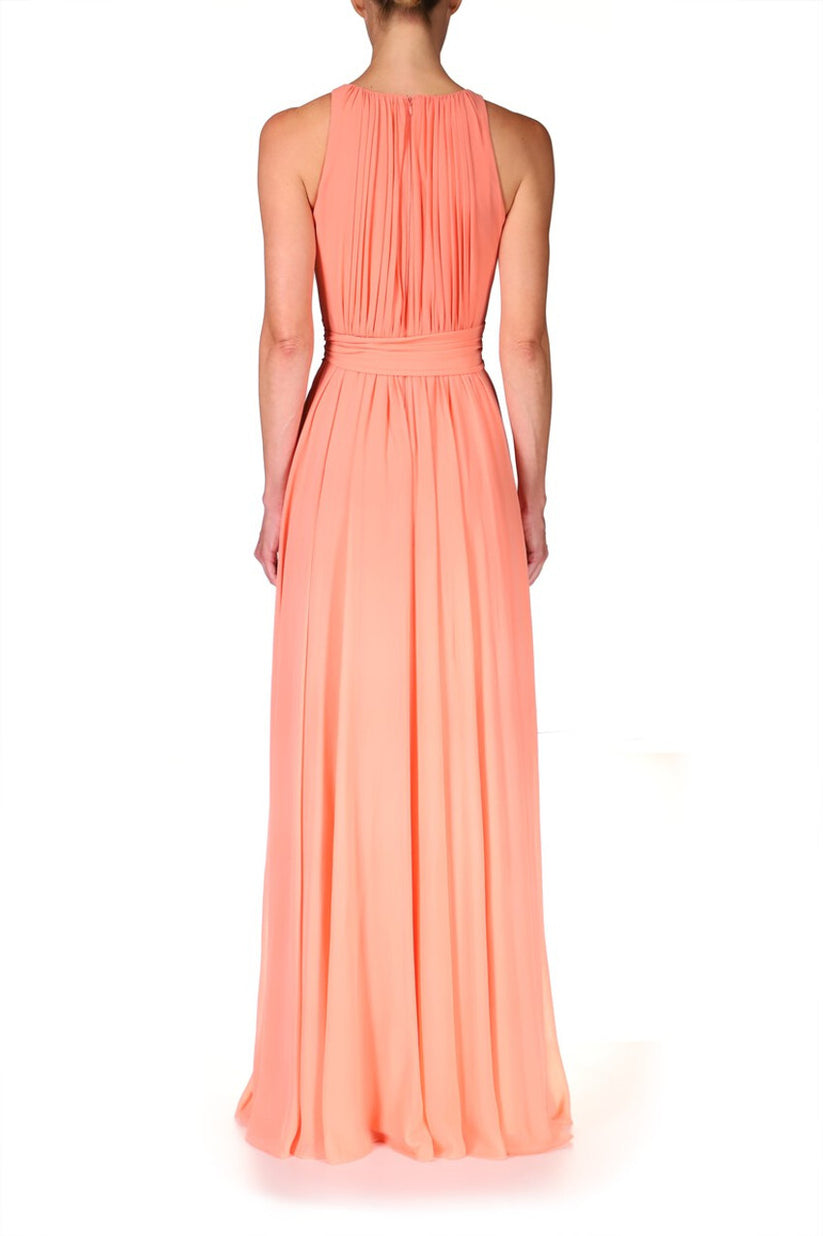 Cocktail Dresses Formal A Line Evening Long Dress Coral