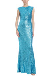 Formal Dresses Long Formal Sequined Mermaid Dress Turquoise