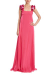 Cocktail Dresses Long Shiny Chiffon Cocktail Dress Fuchsia