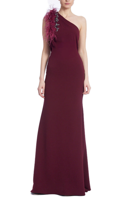 Formal Dresses Formal Long Fitted Evening Prom Dress Wine