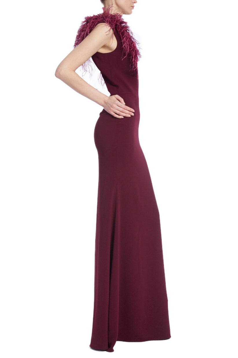 Formal Dresses Formal Long Fitted Evening Prom Dress Wine