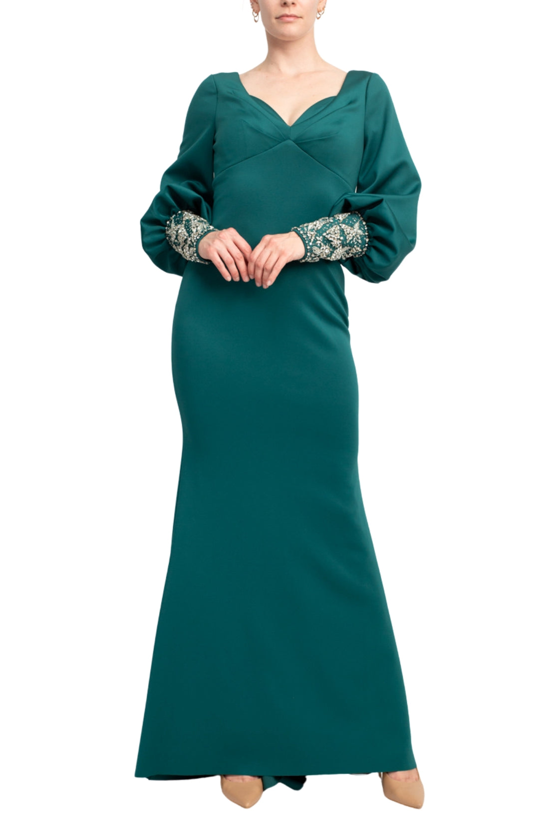 Formal Dresses Fitted Long Dress Dark Emerald