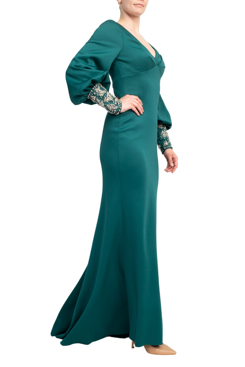 Formal Dresses Fitted Long Dress Dark Emerald