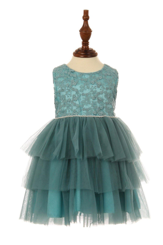 Elegant Flower Girl Dress Sleeveless - The Dress Outlet Cinderella Couture