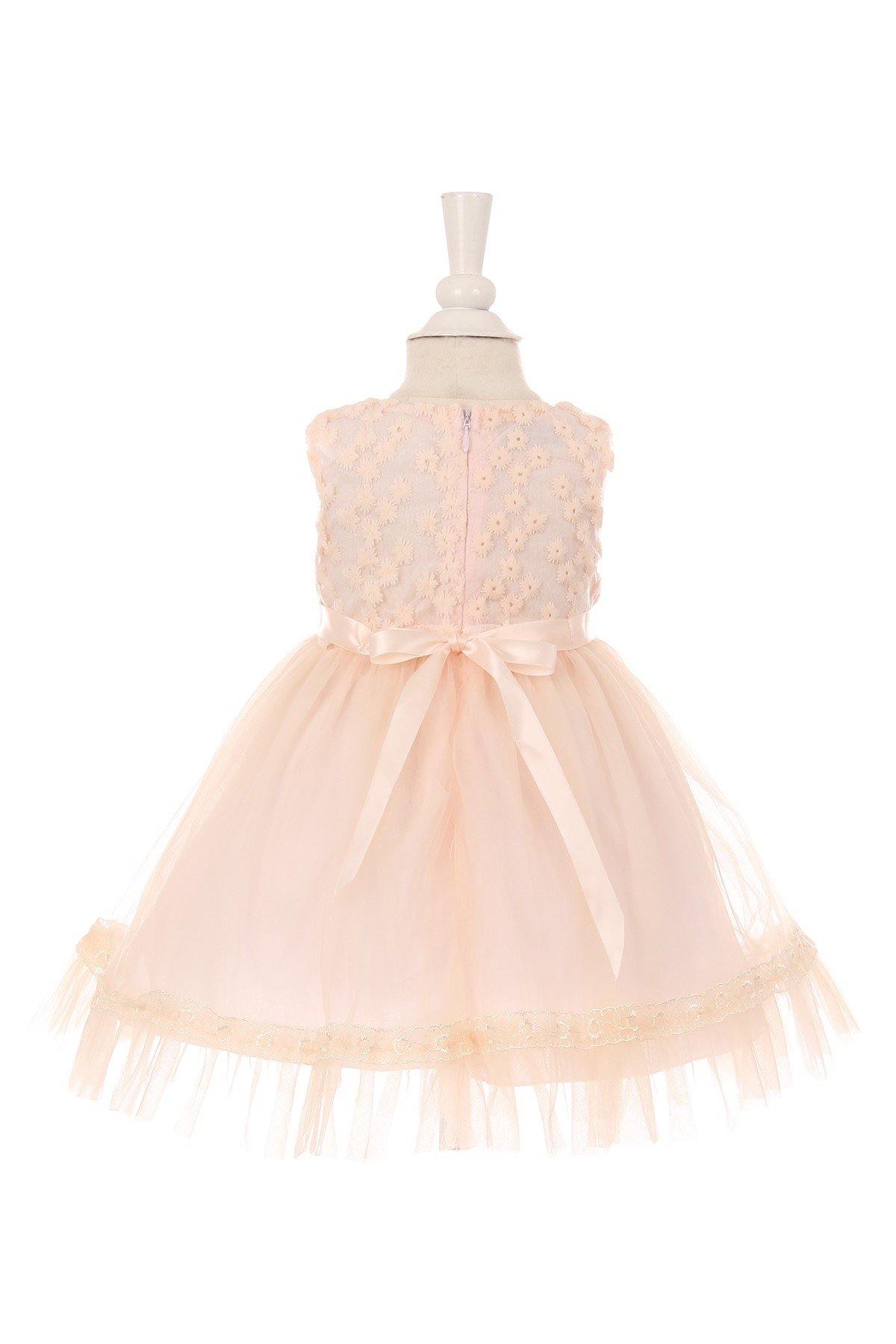 Elegant Sleeveless Lace Baby Dress Flower Girls - The Dress Outlet Cinderella Couture