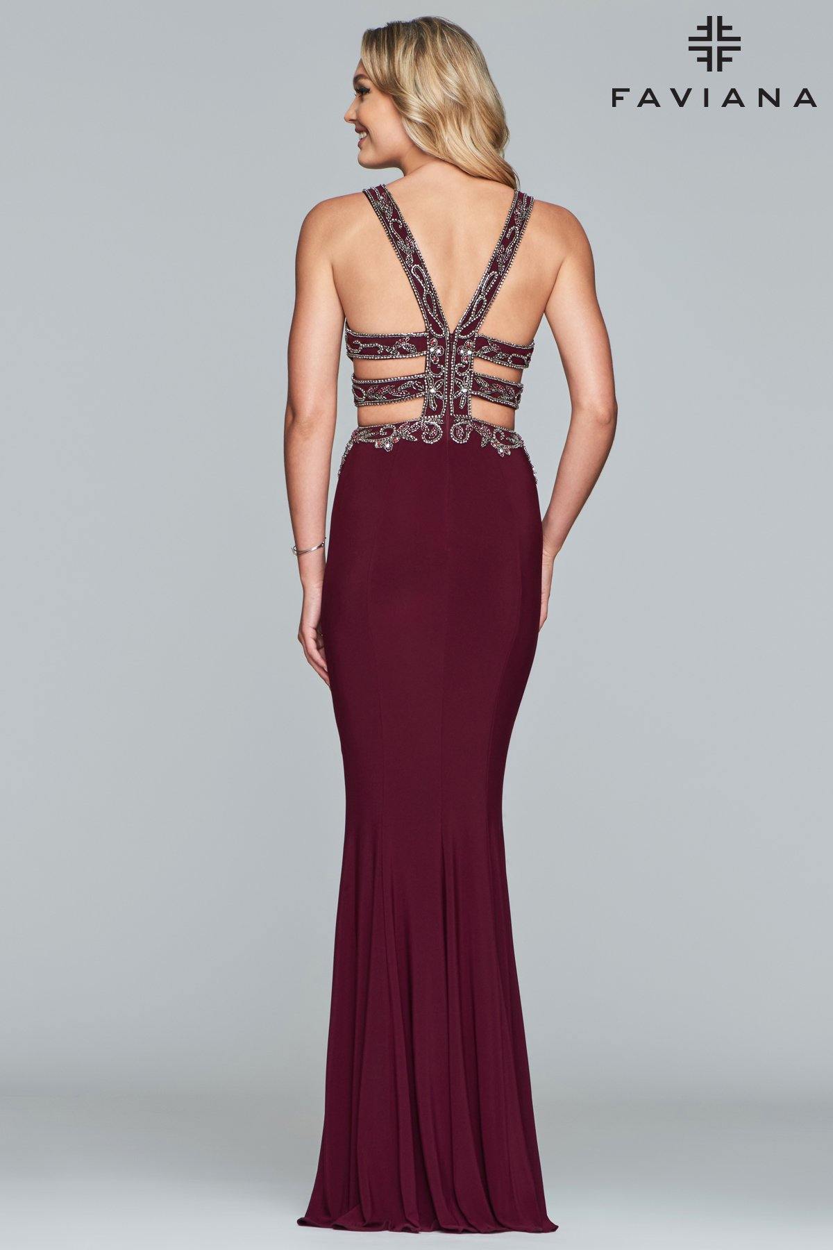 Faviana Long Fitted Prom Dress 10108 Sale - The Dress Outlet