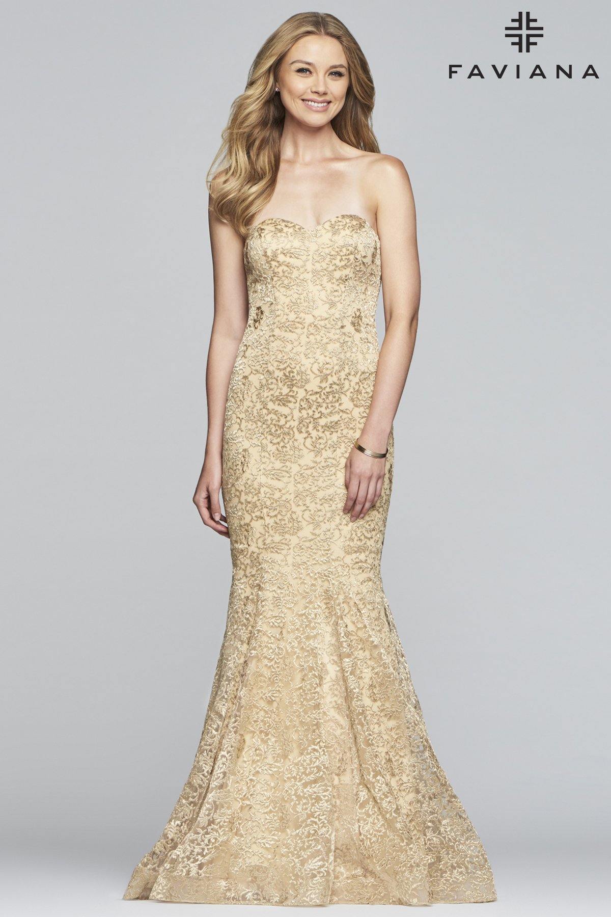 Faviana Prom Long Sexy Dress S10305 Sale - The Dress Outlet