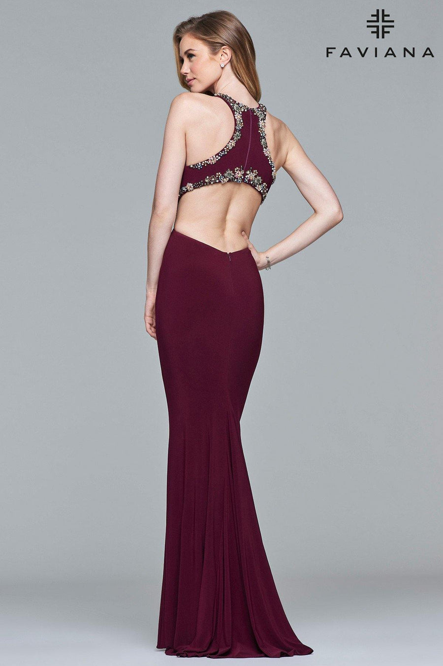 Faviana Sexy Long Fitted Prom Dress S10026 Sale - The Dress Outlet