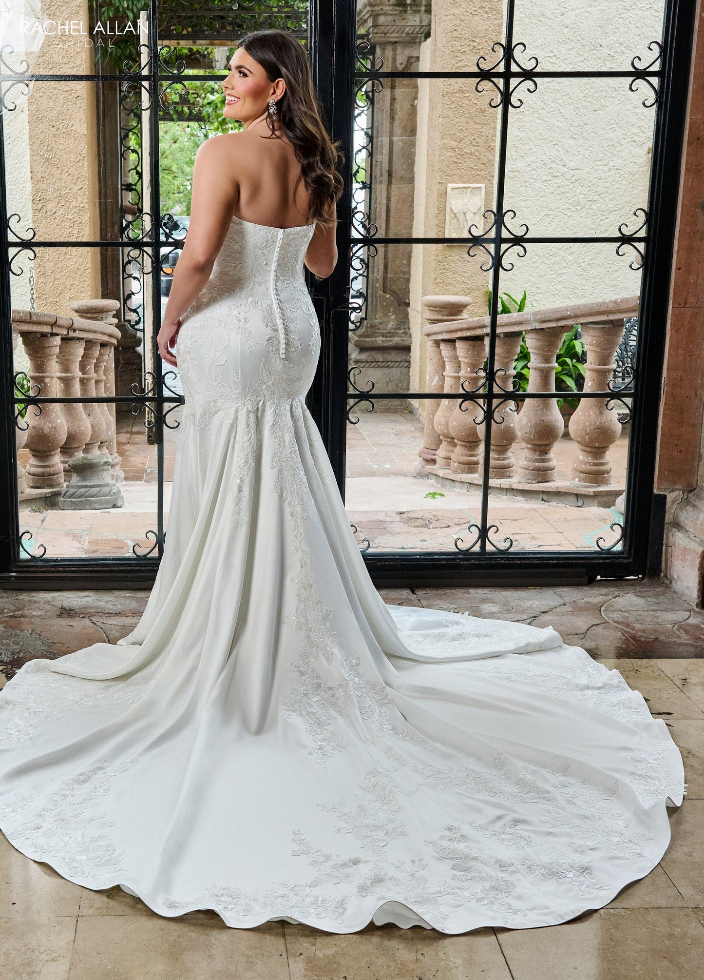 Wedding Dresses Lace Applique Long Mermaid Wedding Dress White