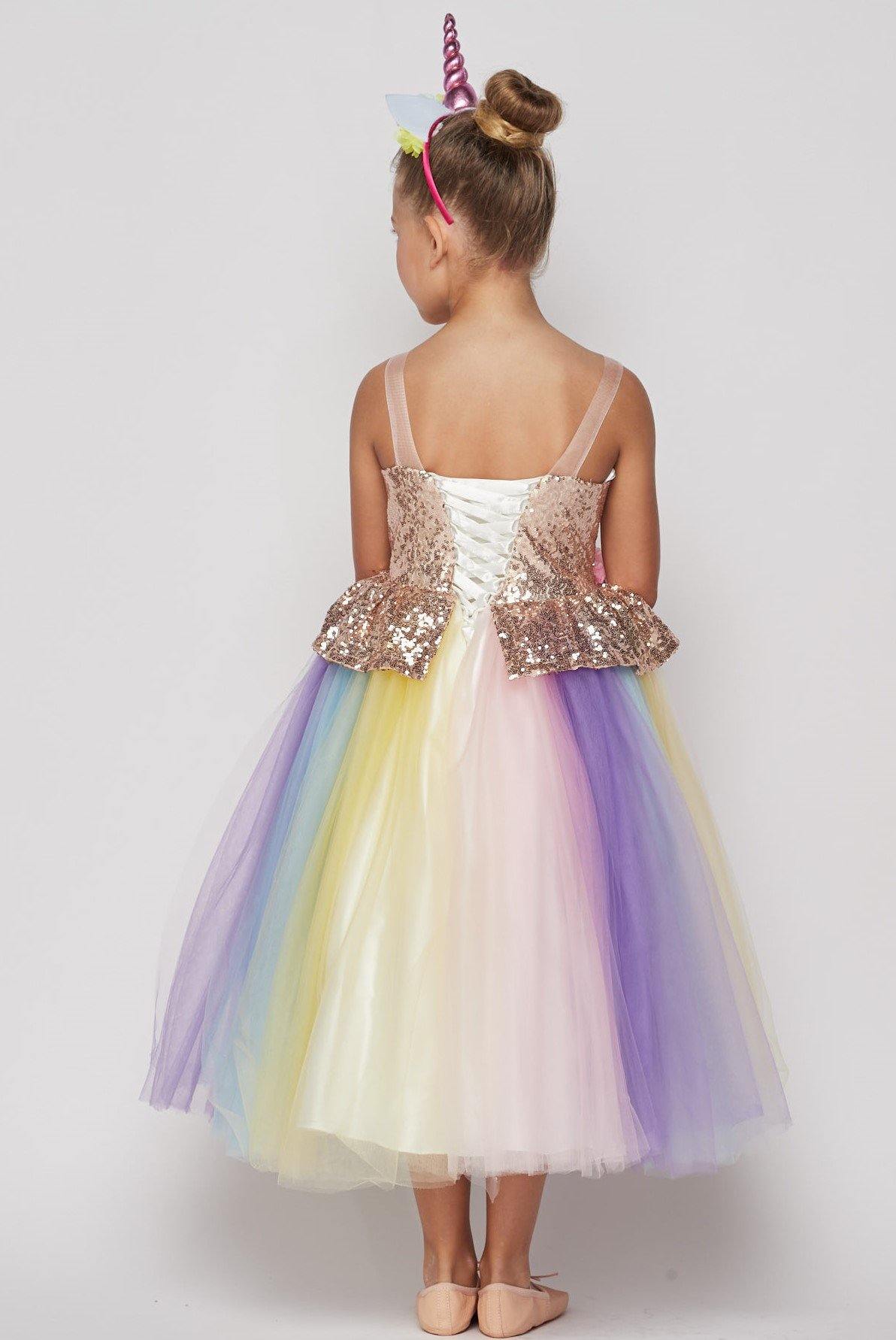 Flower Girls Dress Up Unicorn Tutu - The Dress Outlet Cinderella Couture