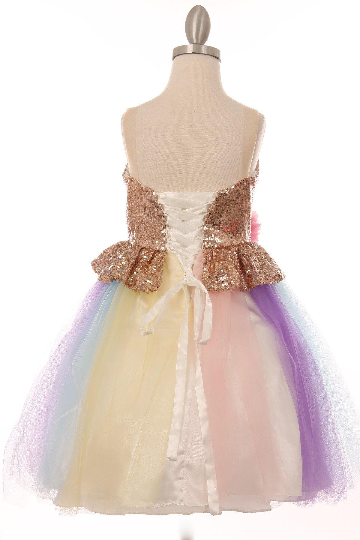 Flower Girls Dress Up Unicorn Tutu - The Dress Outlet Cinderella Couture