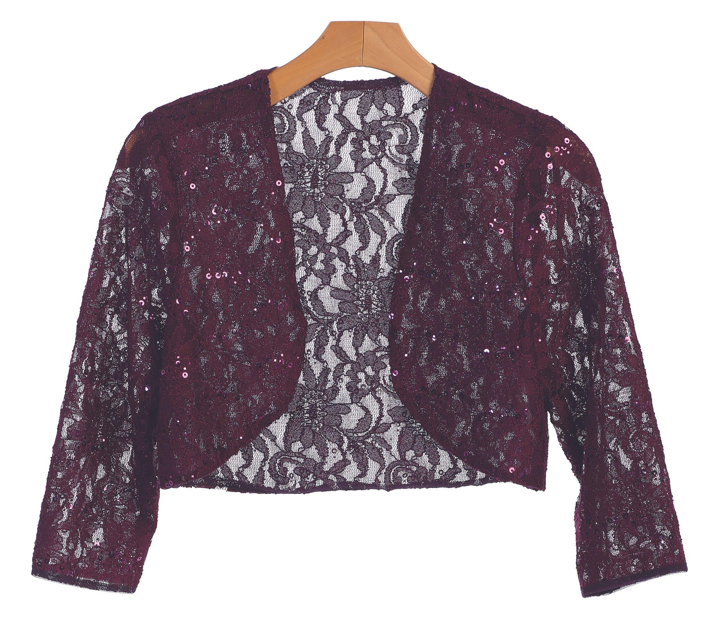 Formal Bolero Long Sleeve Lace Jacket - The Dress Outlet