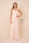 Formal Long Bridesmaid Dress Nude