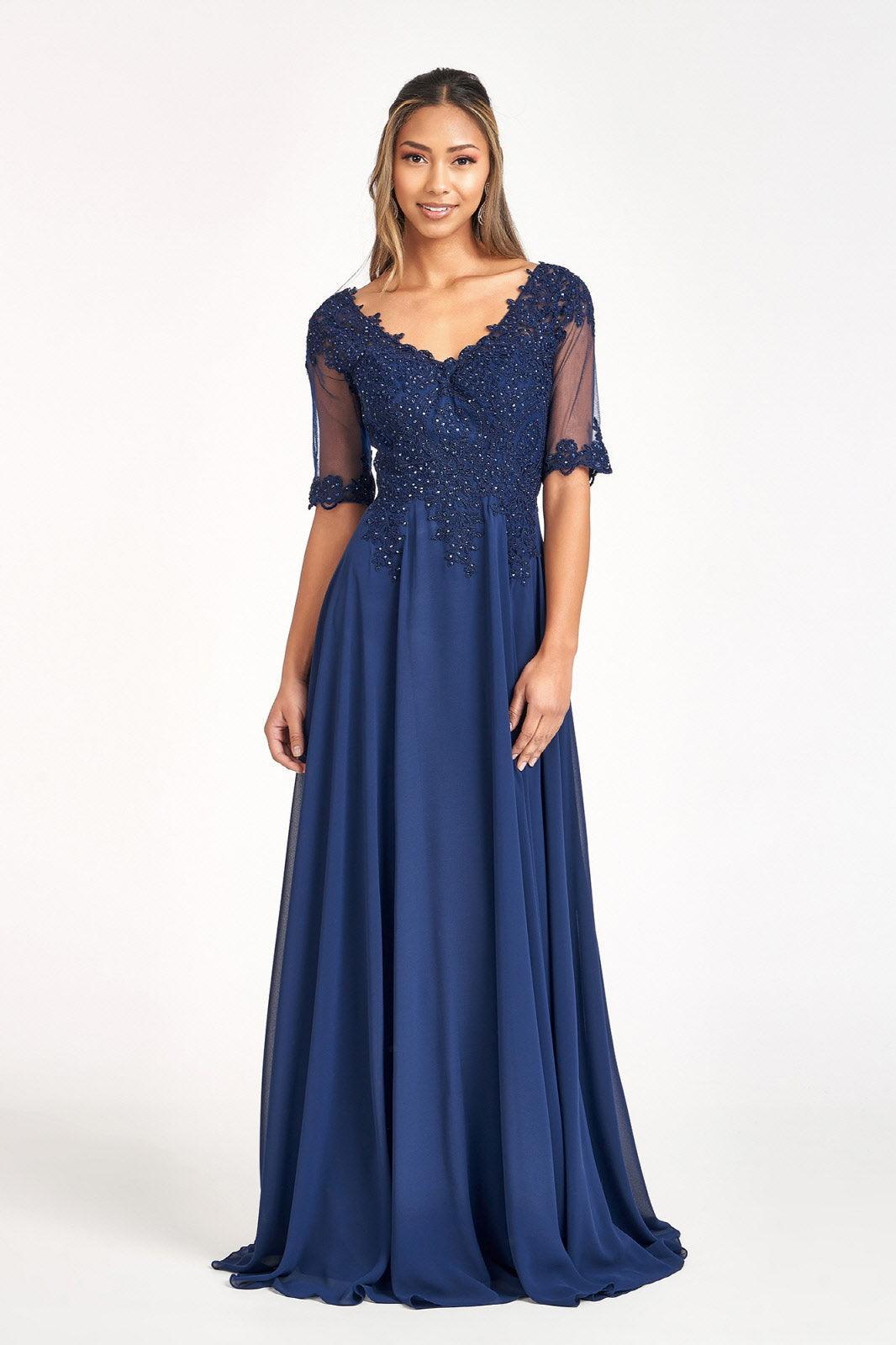 Formal Long Mother of the Bride Dress Sale - The Dress Outlet