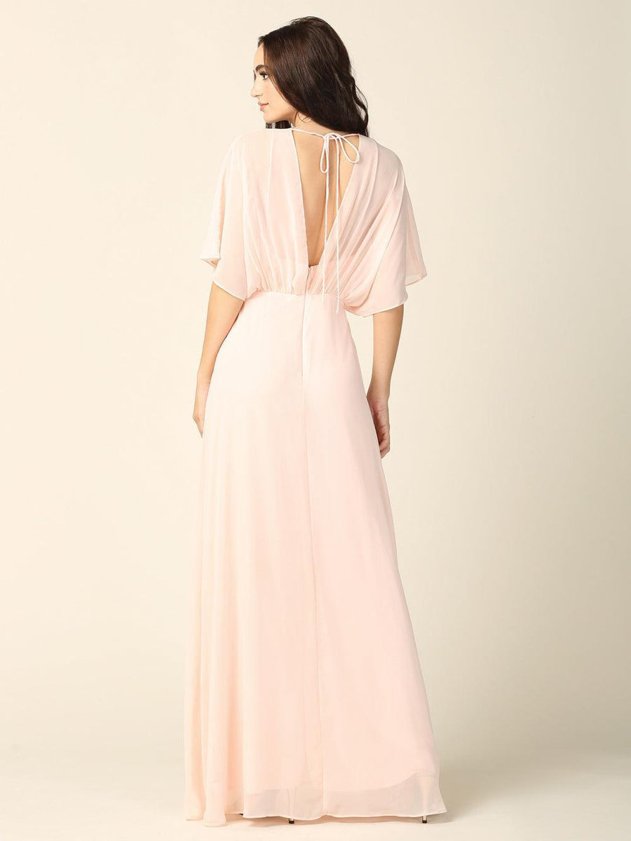 Formal Mother of the Bride Draped Chiffon Gown Sale - The Dress Outlet