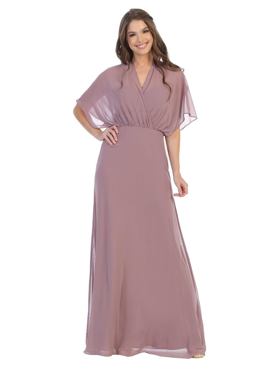 Formal Mother of the Bride Draped Chiffon Gown Sale - The Dress Outlet