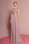 Formal Plus Size Long Dress Mother of the Bride Mauve Pink