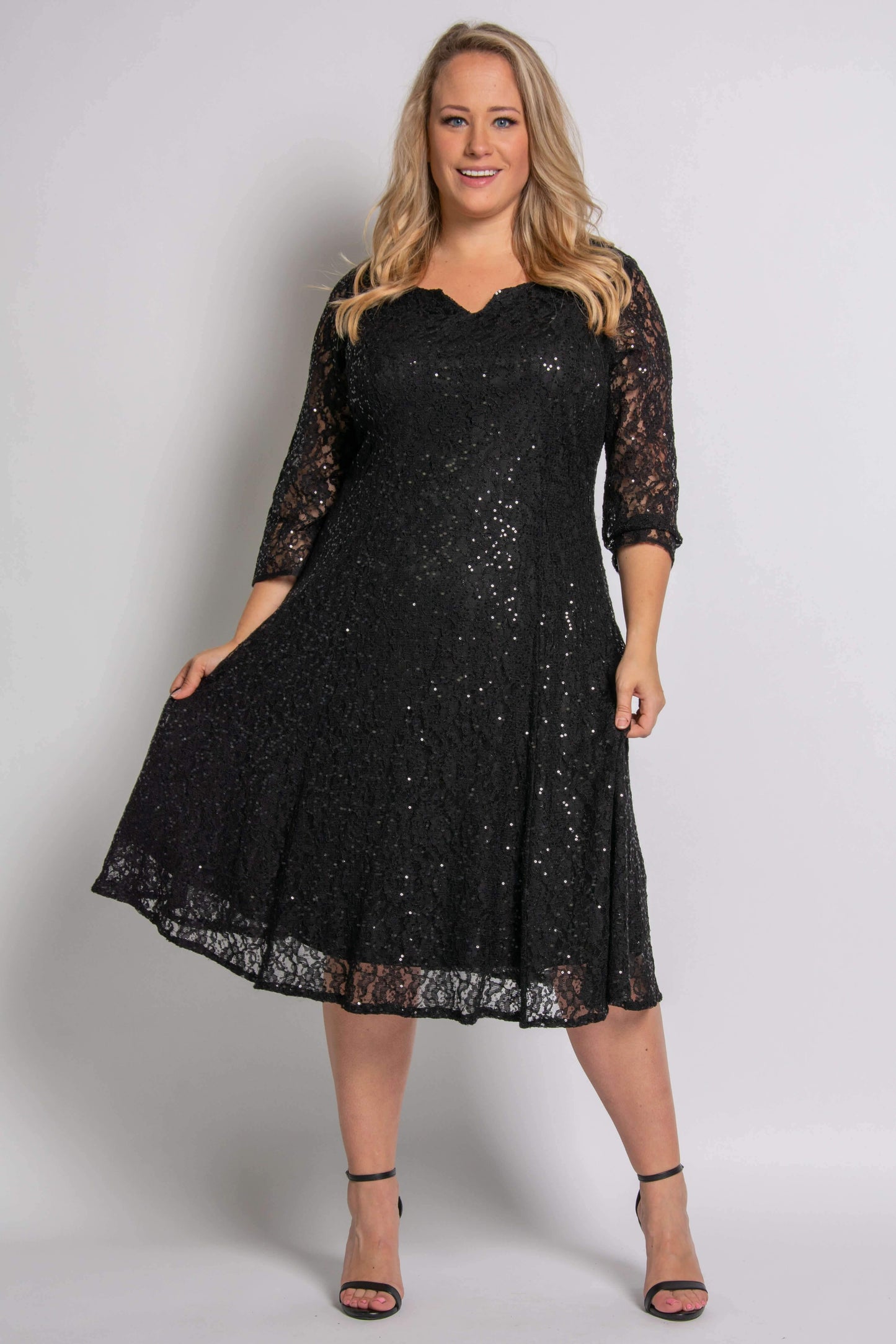 Formal Plus Size Short Dress - The Dress Outlet