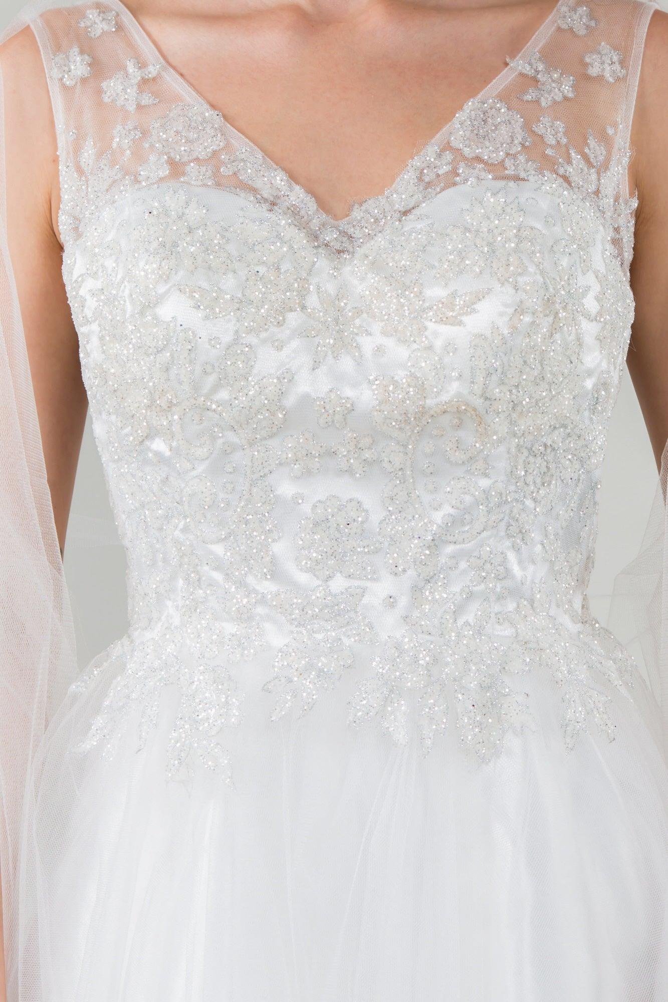 Glitter A Line Short Homecoming Dress - The Dress Outlet