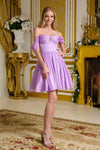 Cocktail Dresses Short Homecoming A Line Cocktail Glitter Dress Lilac