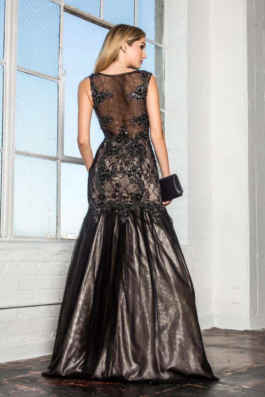 Homecoming Prom formal Mermaid Long Dress - The Dress Outlet Elizabeth K