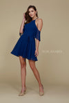 Homecoming Short Cocktail Party Chiffon Dress - The Dress Outlet Nox Anabel