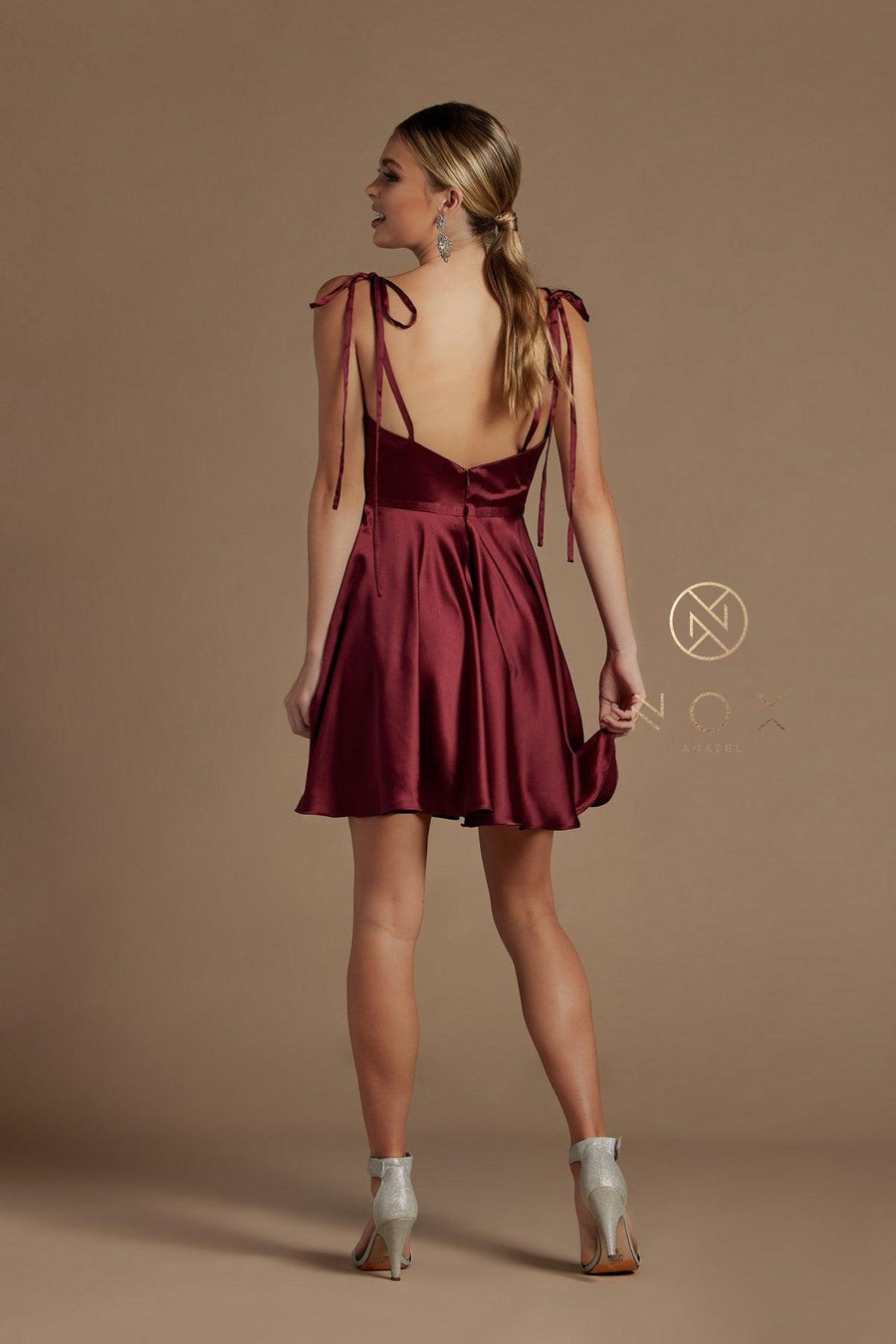 Homecoming Short Spaghetti Strap Cocktail Dress - The Dress Outlet